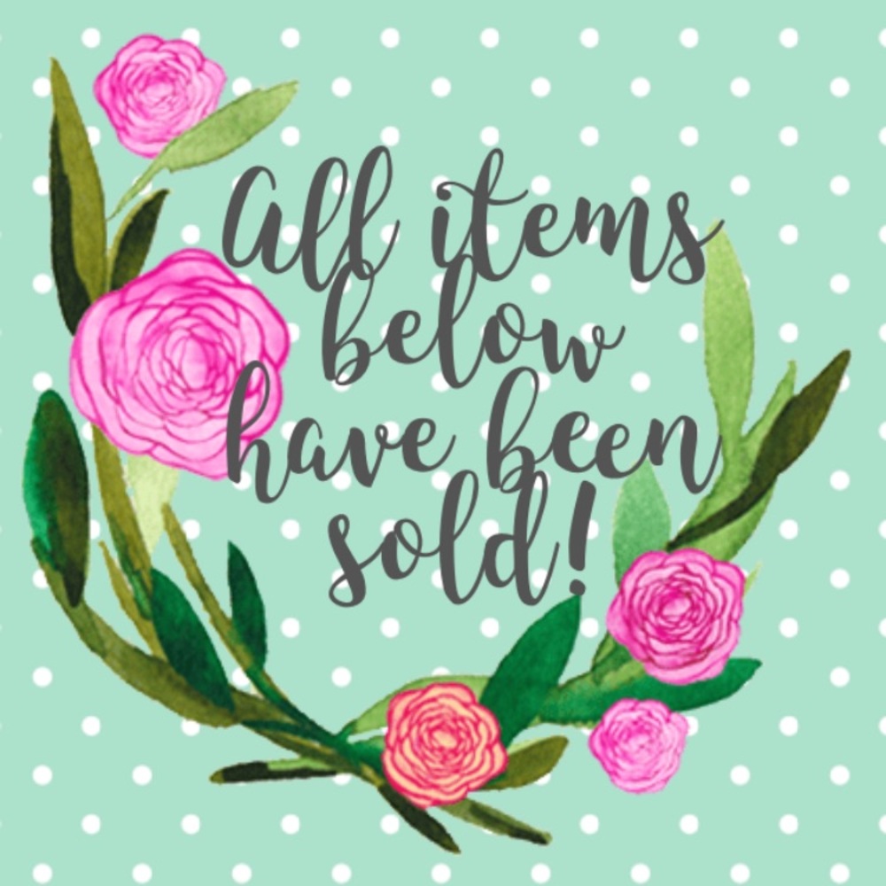 Sold items listed below. Thank you! 🛍📦📬